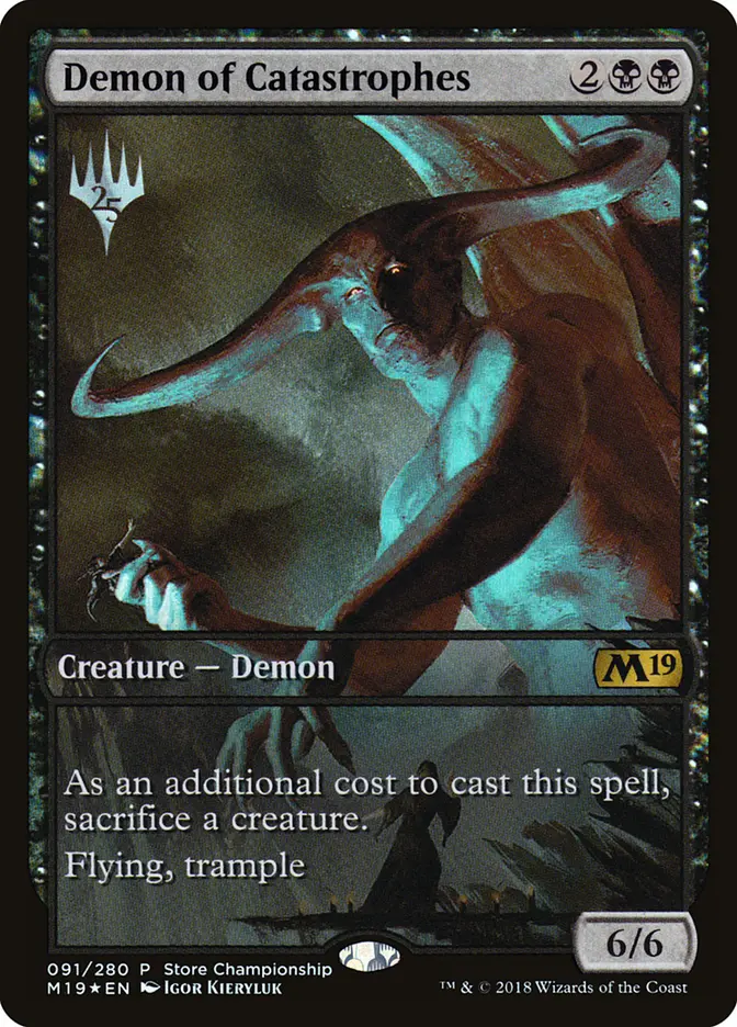 Demon of Catastrophes - Foil - Store Championship Promo