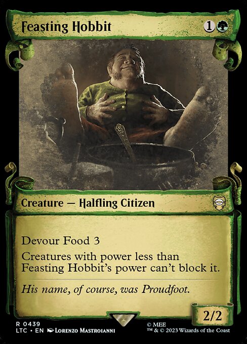 Feasting Hobbit - Silver Foil
