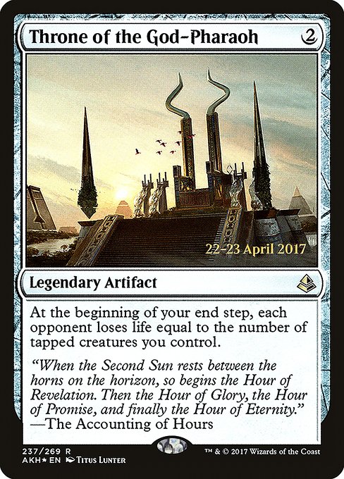 Throne of the God-Pharaoh - Foil - Prerelease Promo