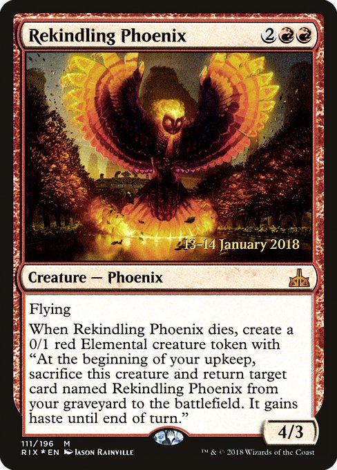 Rekindling Phoenix - Foil - Prerelease Promo