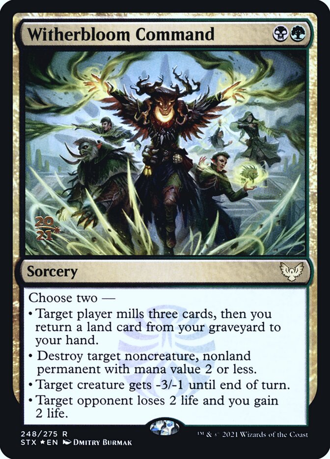 Witherbloom Command - Foil - Prerelease Promo