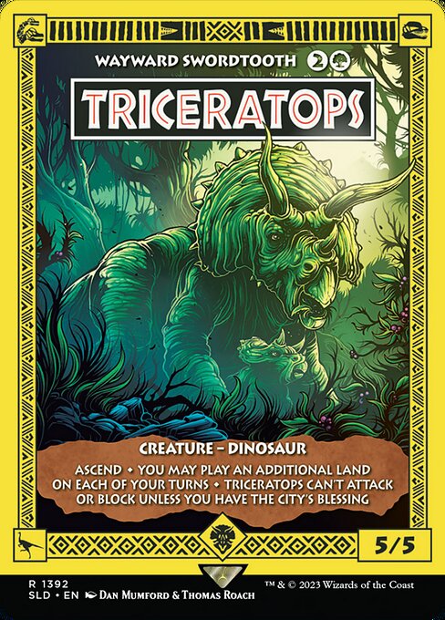 Wayward Swordtooth (1392 - Triceratops)