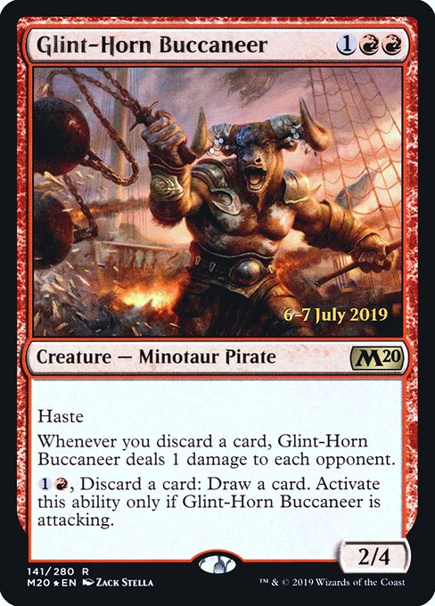 Glint-Horn Buccaneer - Foil - Prerelease Promo