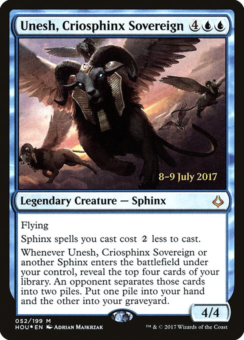 Unesh, Criosphinx Sovereign - Foil - Prerelease Promo