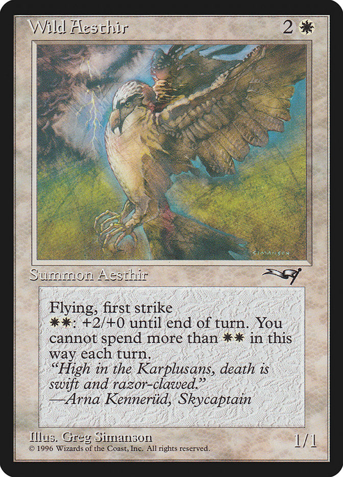 Wild Aesthir (Wings Behind Back Variation)
