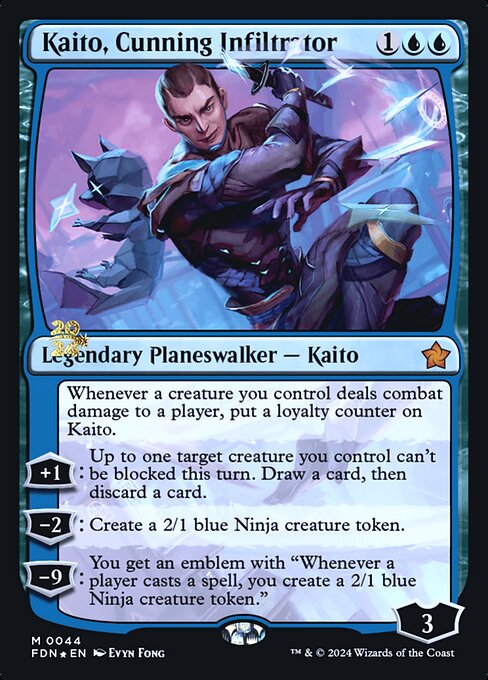Kaito, Cunning Infiltrator - Foil - Prerelease Promo