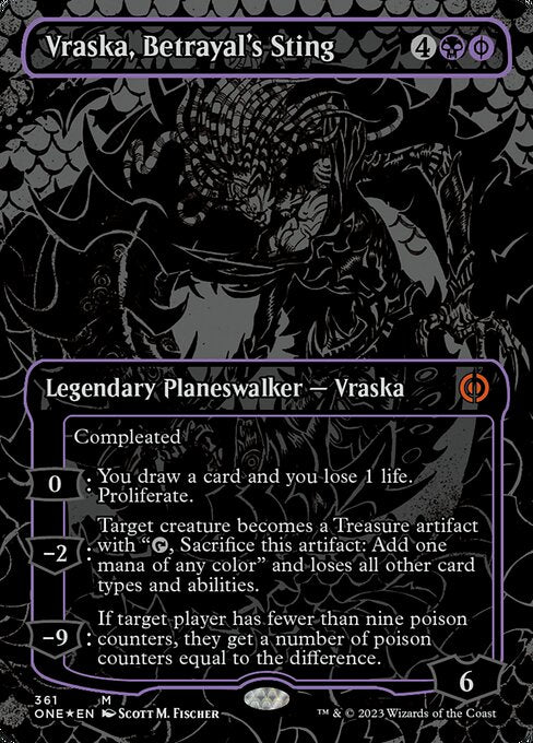Vraska, Betrayal's Sting - Oil Slick Foil