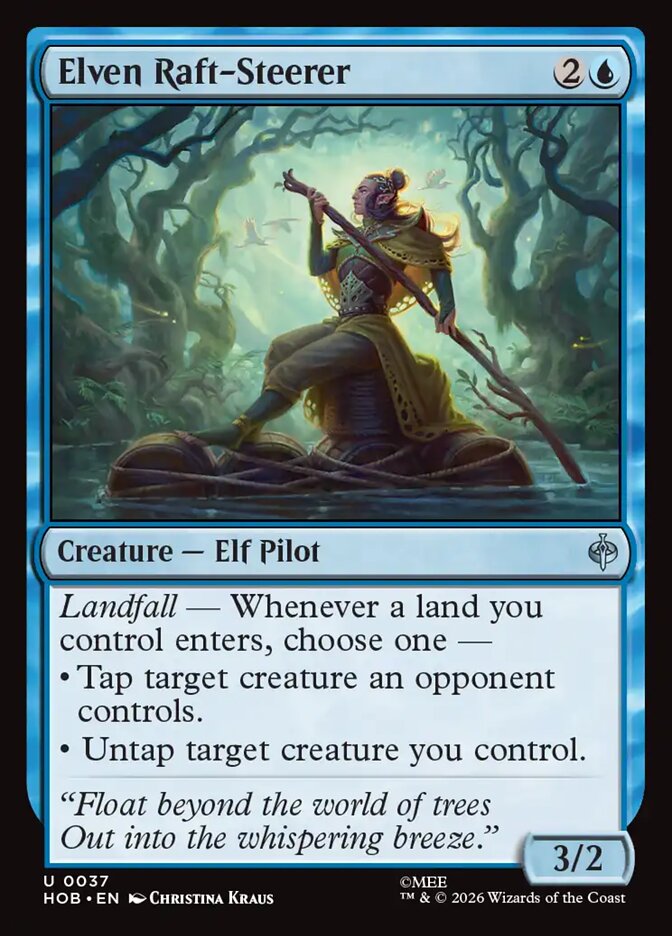 Elven Raft-Steerer - Foil