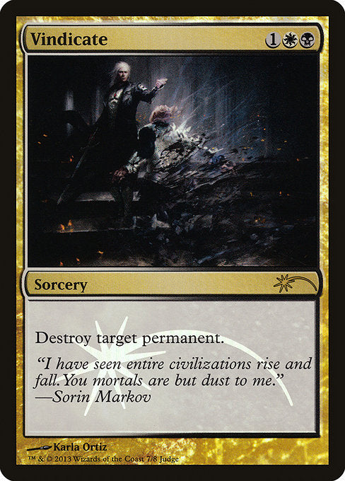 Vindicate - Foil - Judge Promo