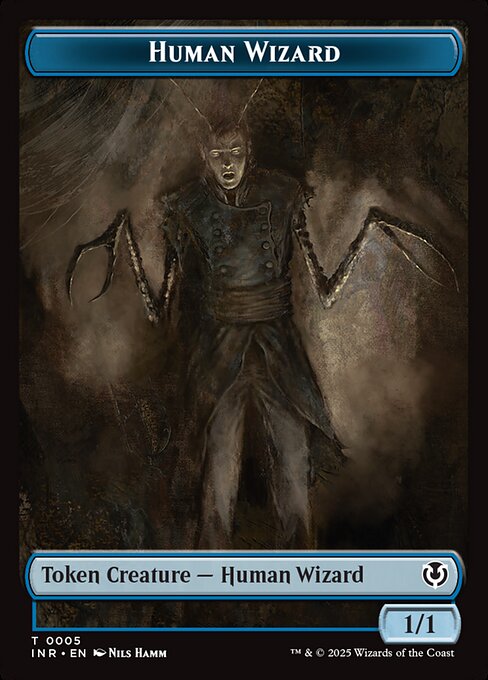 Human Wizard Token (INR) - Foil