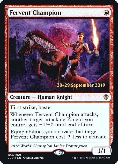 Fervent Champion - Foil - Prerelease Promo