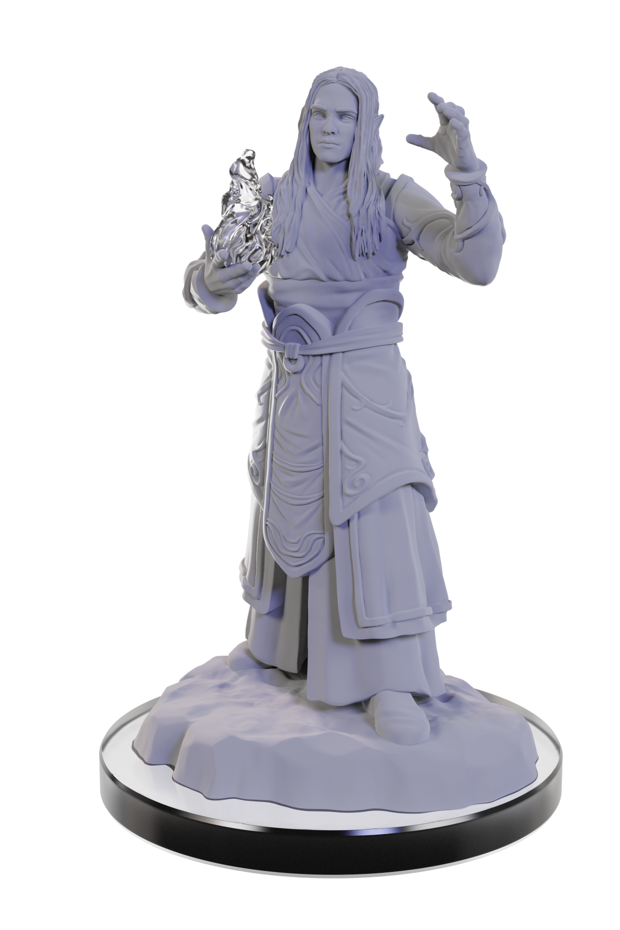 D&D Unpainted Minis - Elf Wizards (Male and Female)
