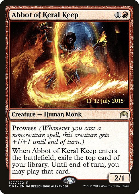 Abbot of Keral Keep - Foil - Prerelease Promo