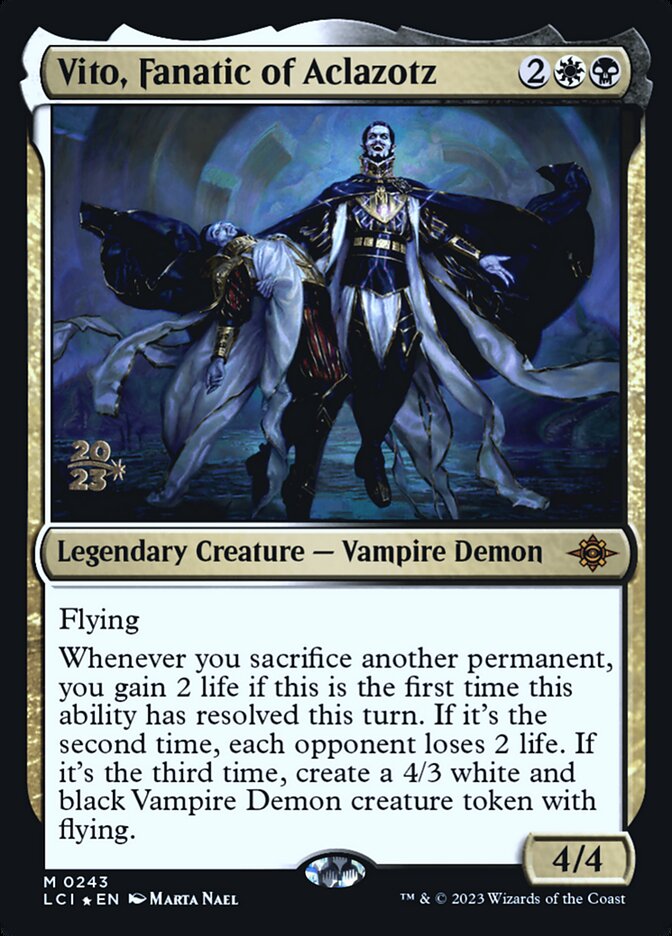 Vito, Fanatic of Aclazotz - Foil - Prerelease Promo