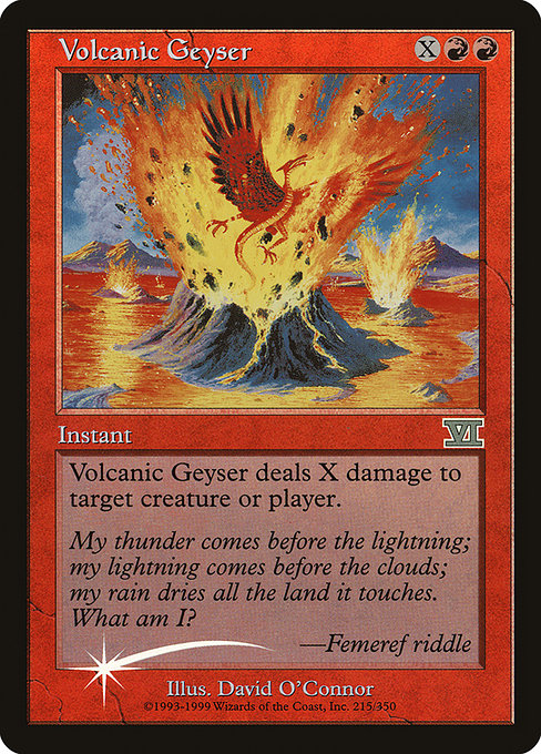 Volcanic Geyser - Foil - FNM Promo