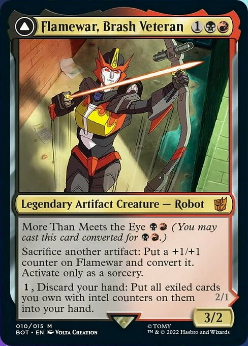 Flamewar, Brash Veteran - Foil