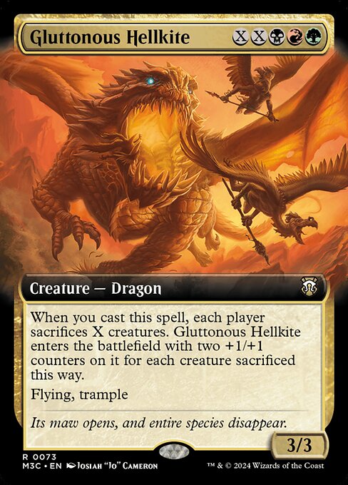 Gluttonous Hellkite - Ripple Foil