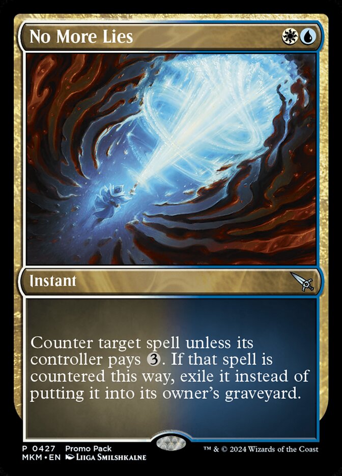No More Lies - Promo Pack Foil
