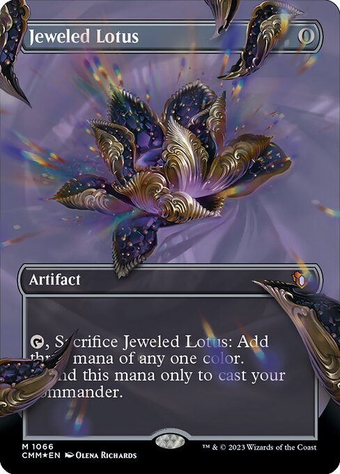 Jeweled Lotus - Textured Foil