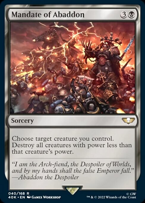 Mandate of Abaddon - Surge Foil
