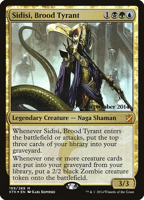 Sidisi, Brood Tyrant - Foil - Prerelease Promo