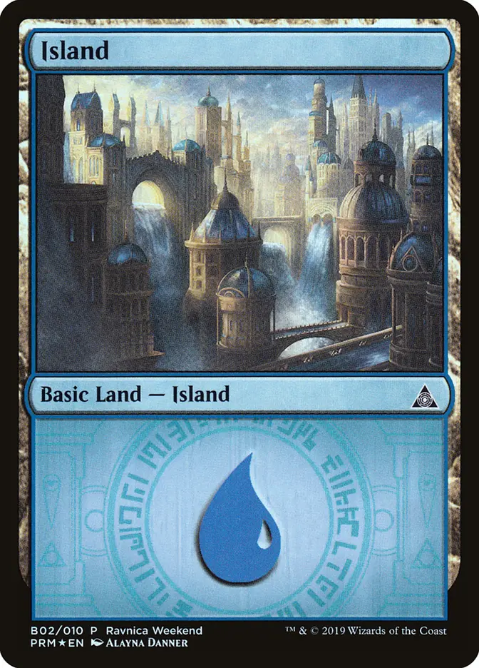 Island (B02) - Foil - Ravnica Weekend Promo