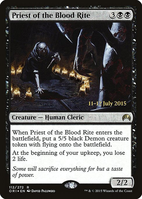 Priest of the Blood Rite - Foil - Prerelease Promo