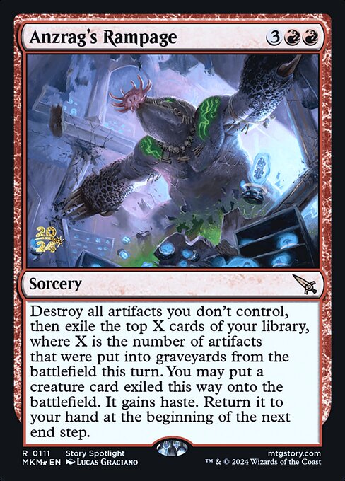 Anzrag's Rampage - Foil - Prerelease Promo