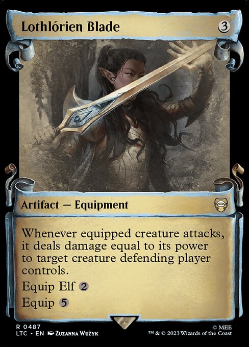 Lothlorien Blade - Silver Foil