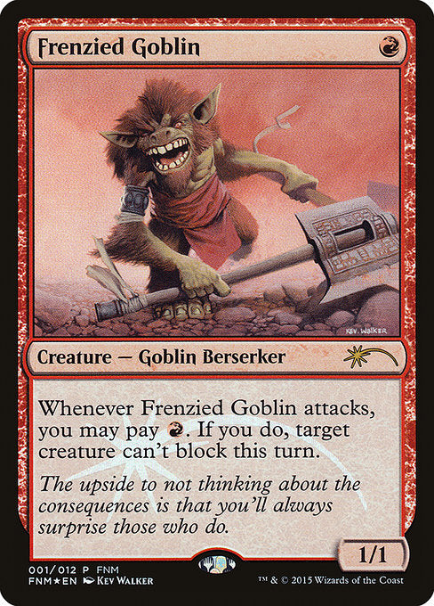 Frenzied Goblin - Foil - FNM Promo