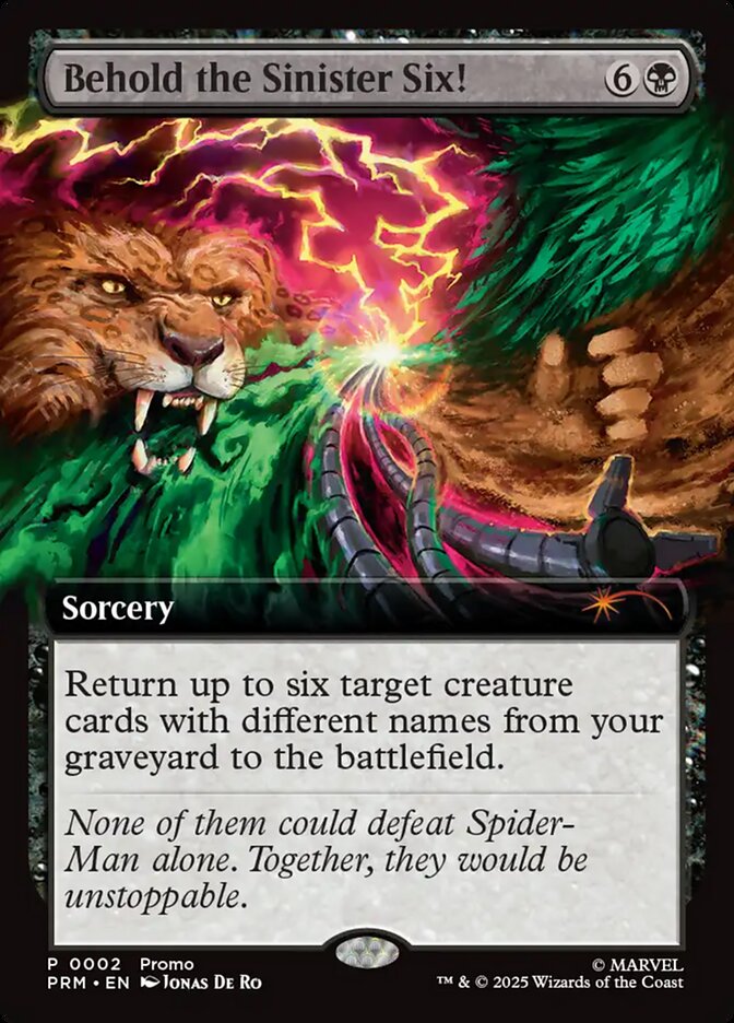 Behold the Sinister Six! - Foil - Convention Promo