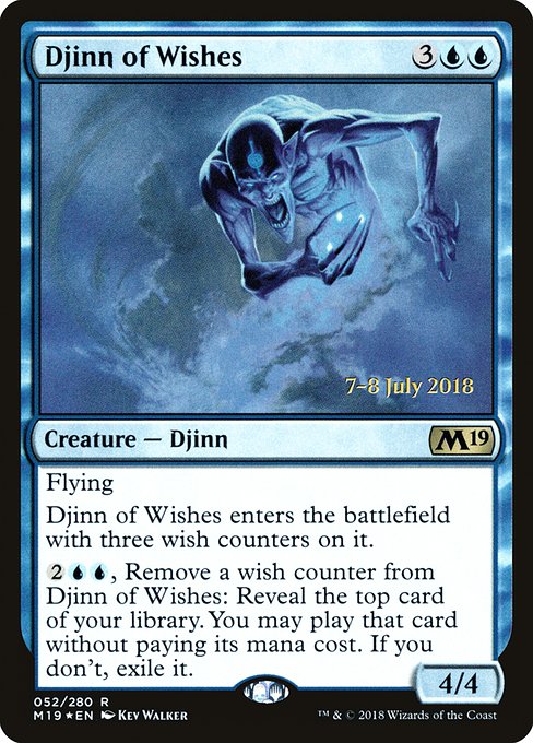Djinn of Wishes - Foil - Prerelease Promo