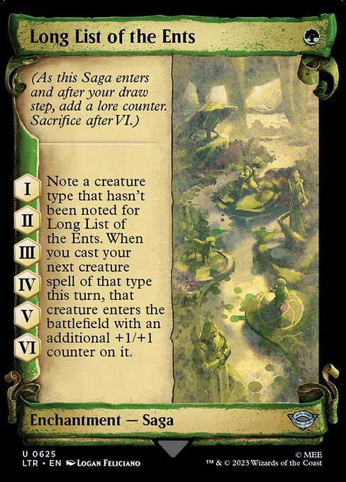 Long List of the Ents - Silver Foil