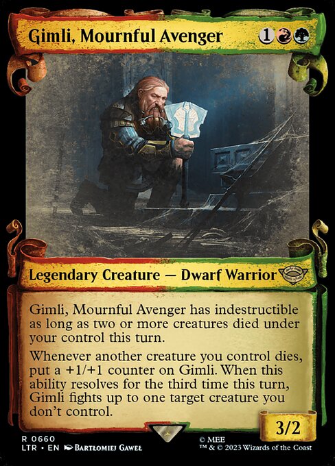 Gimli, Mournful Avenger - Silver Foil