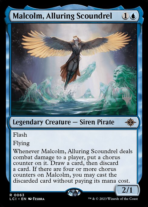 Malcolm, Alluring Scoundrel - Foil - Promo Pack
