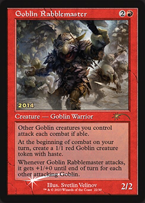 Goblin Rabblemaster - Foil - 30th Anniversary Promo