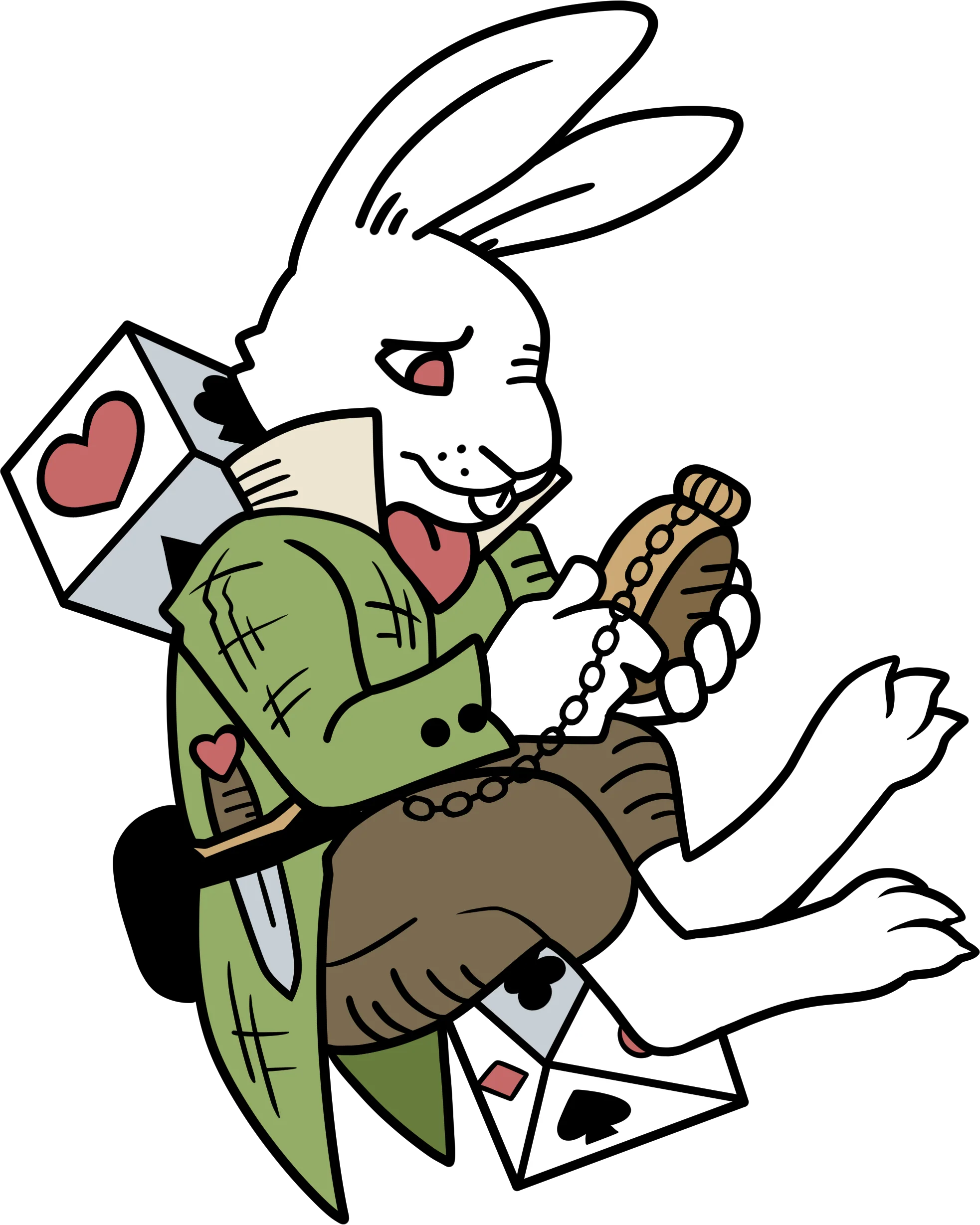 Alice's Adventure In Diceland Enamel Pin: The White Hare