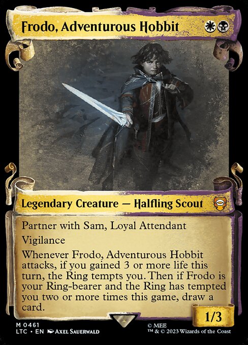 Frodo, Adventurous Hobbit - Silver Foil