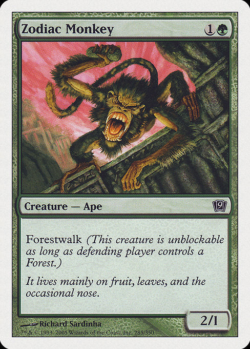 Zodiac Monkey - Foil