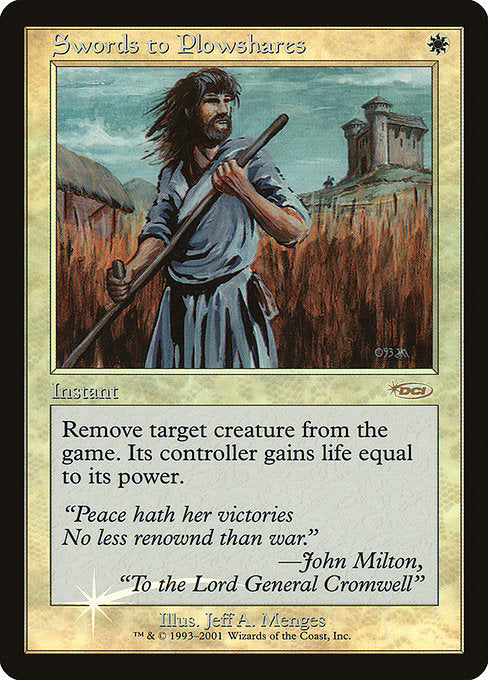 Swords to Plowshares - Foil - FNM Promo