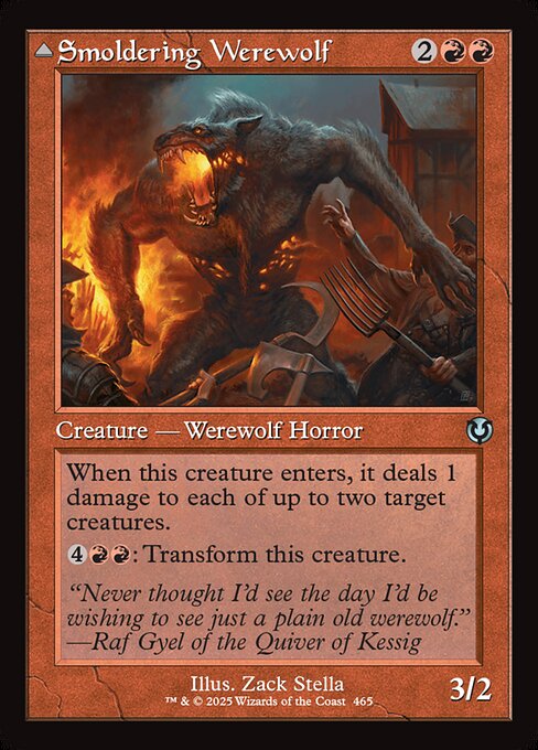 Smoldering Werewolf - Foil