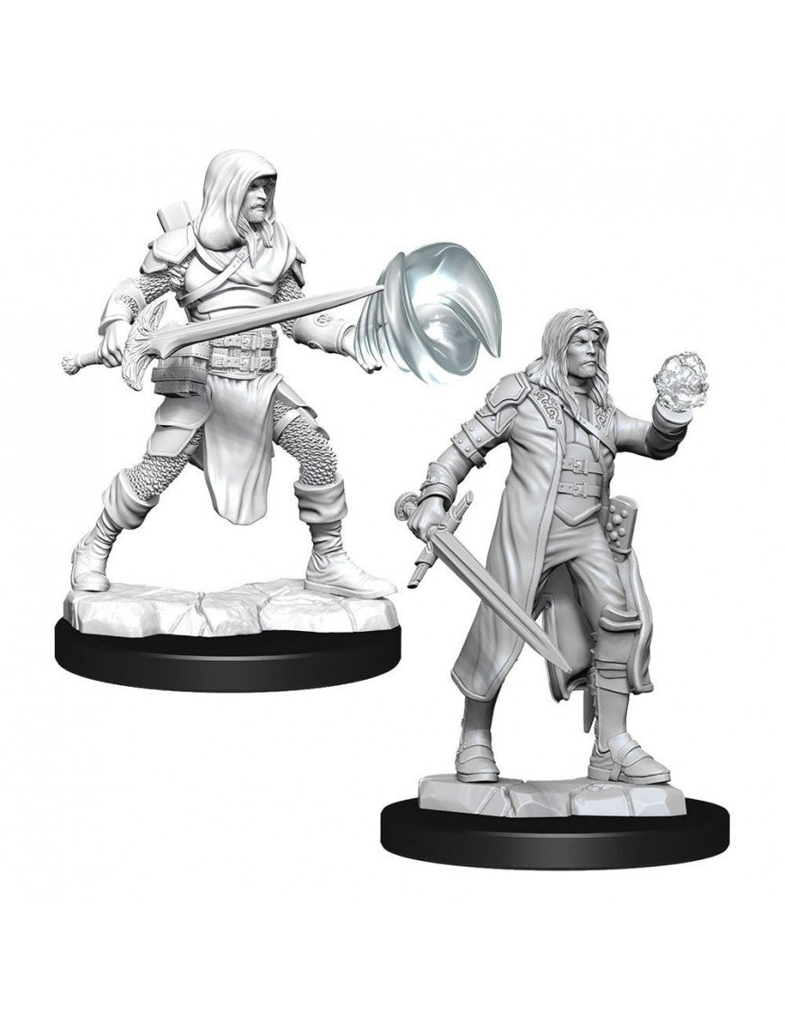 D&D Unpainted Minis - Multiclass Fighter and Wizard (Male)