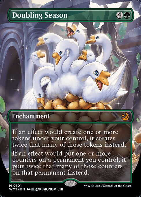 Doubling Season - Anime Confetti Foil