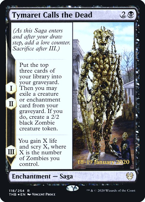 Tymaret Calls the Dead - Foil - Prerelease Promo