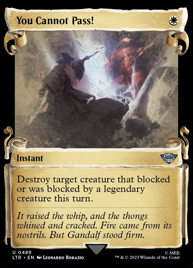 You Cannot Pass! - Silver Foil