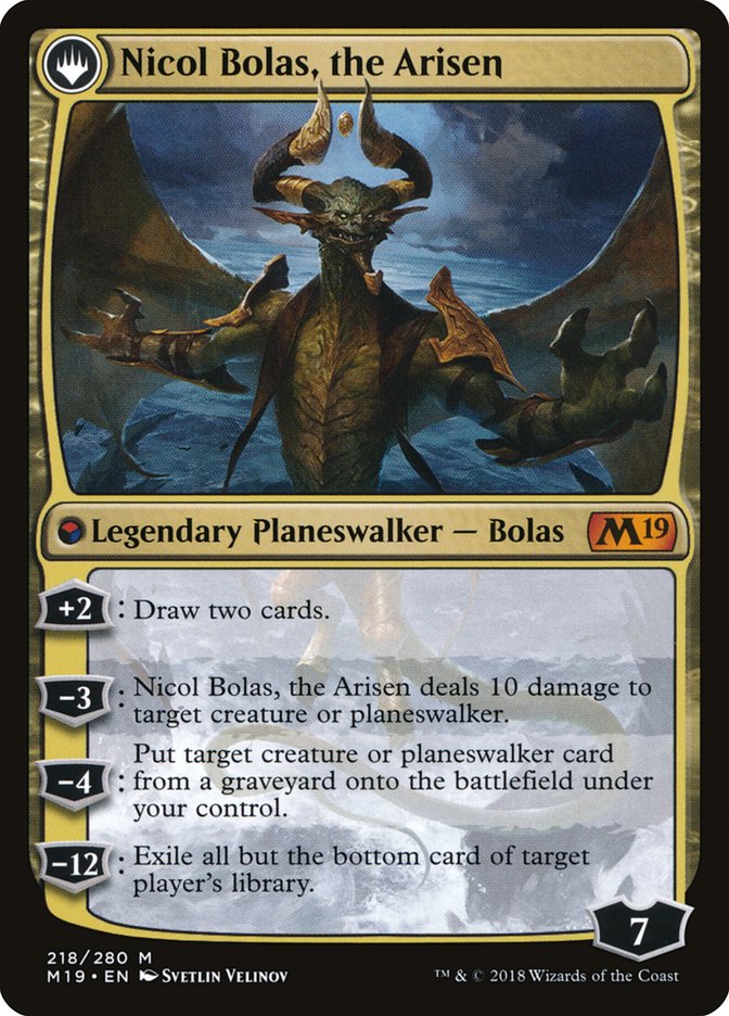 Nicol Bolas, the Ravager // Nicol Bolas, the Arisen - Foil - Prerelease Promo