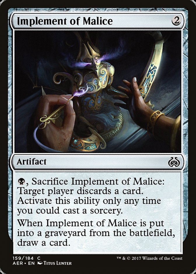Implement of Malice - Foil