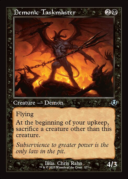 Demonic Taskmaster - Foil