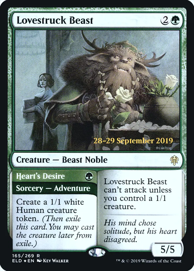 Lovestruck Beast // Heart's Desire - Foil - Prerelease Promo
