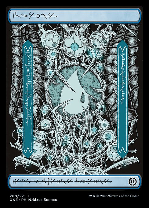 Island (268) - Full Art (Phyrexian) - Foil